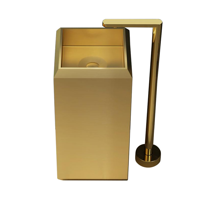 Gouden enkel roestvrij staal 304 kolombekken