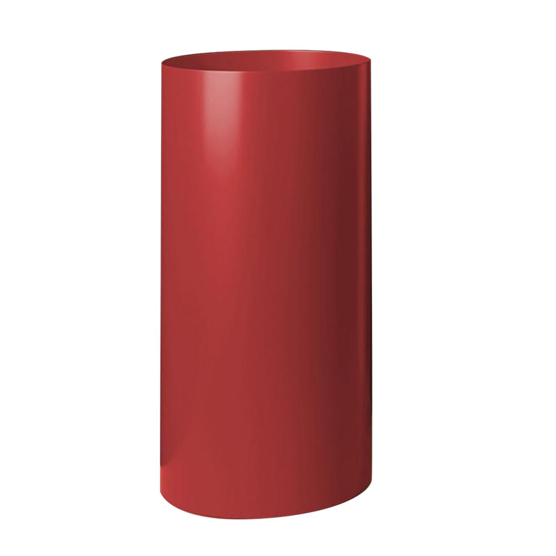 Rood buiten roestvrijstalen postbassin